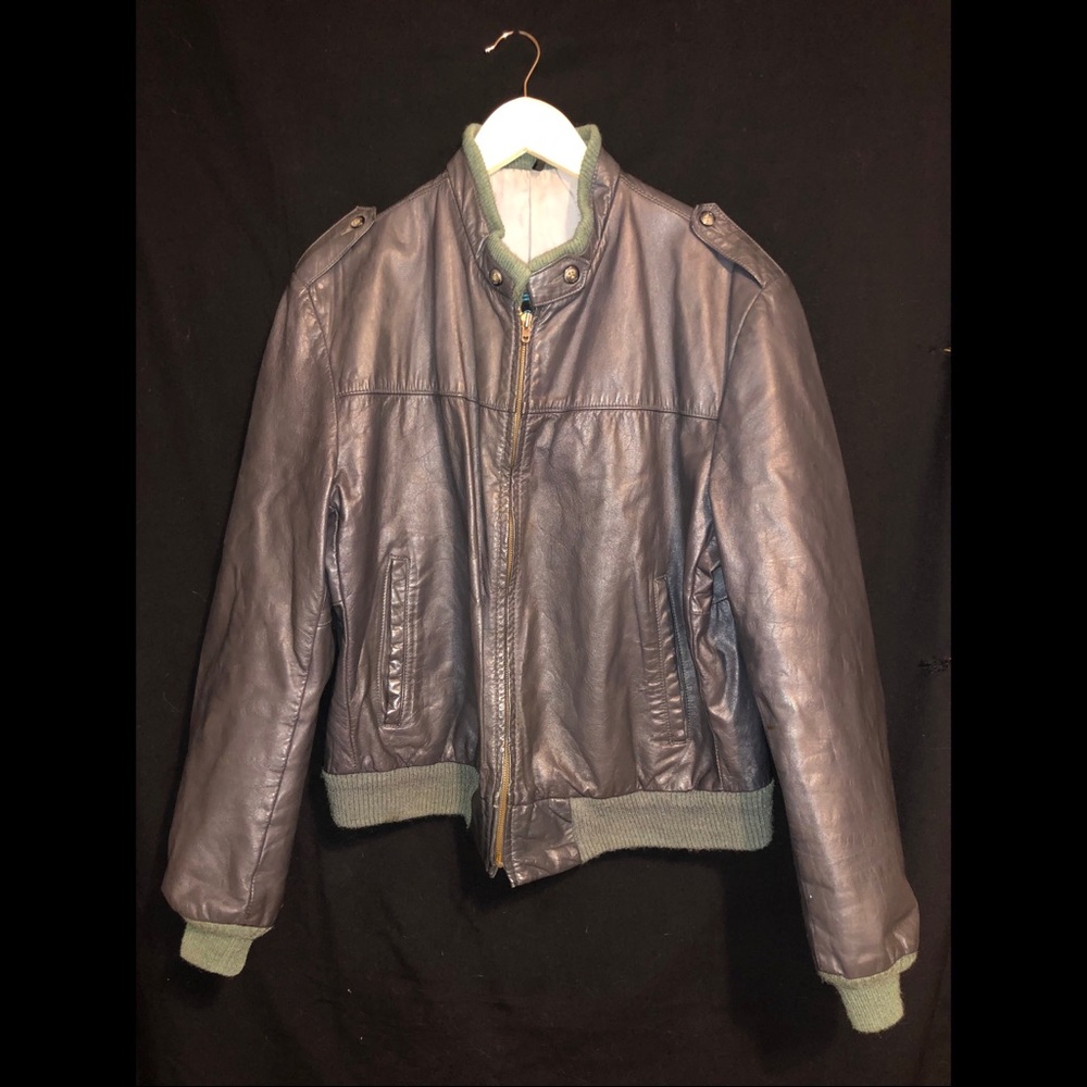 Cooper Leather Bomber Jacket